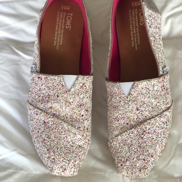 Toms Shoes Toms Candy Cane Glitter Party Womens Classics
